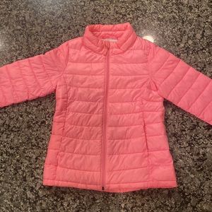 Light pink puffer coat